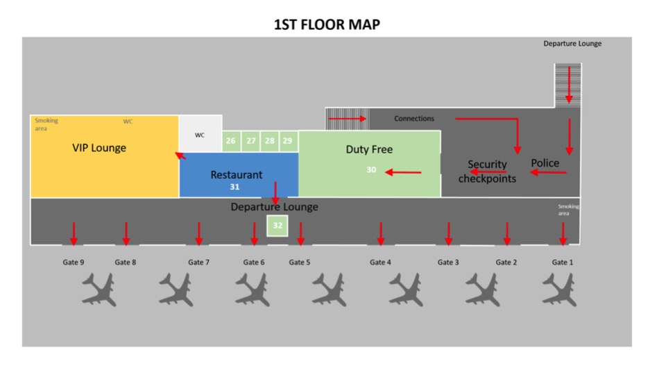 First floor map